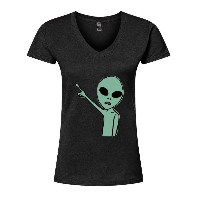 Alien V-Neck T-Shirt