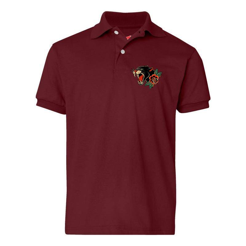 Rose and Tiger Polo T-Shirt