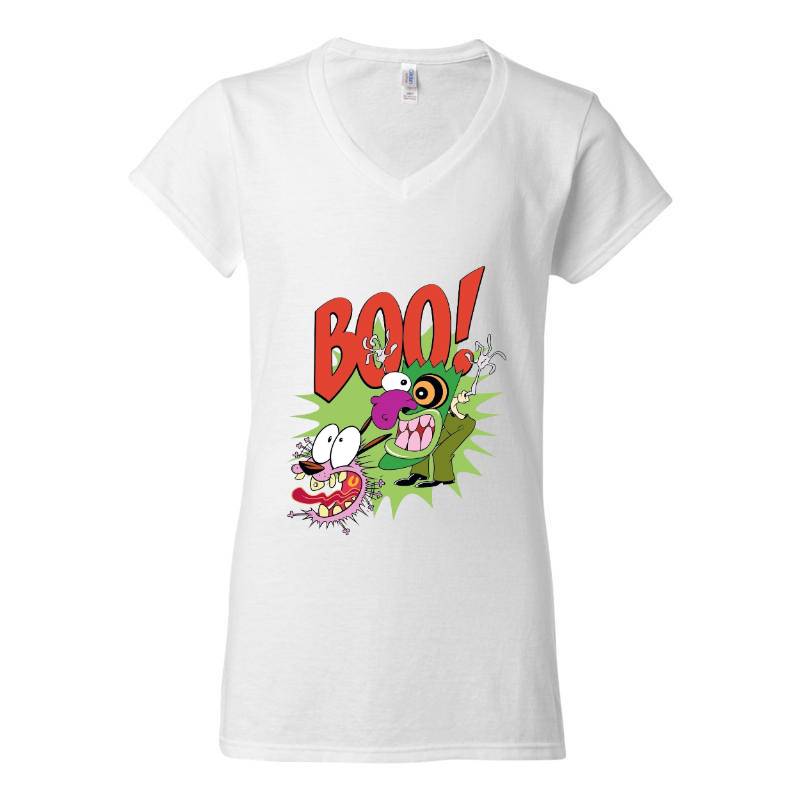 Boo V-Neck T-Shirt