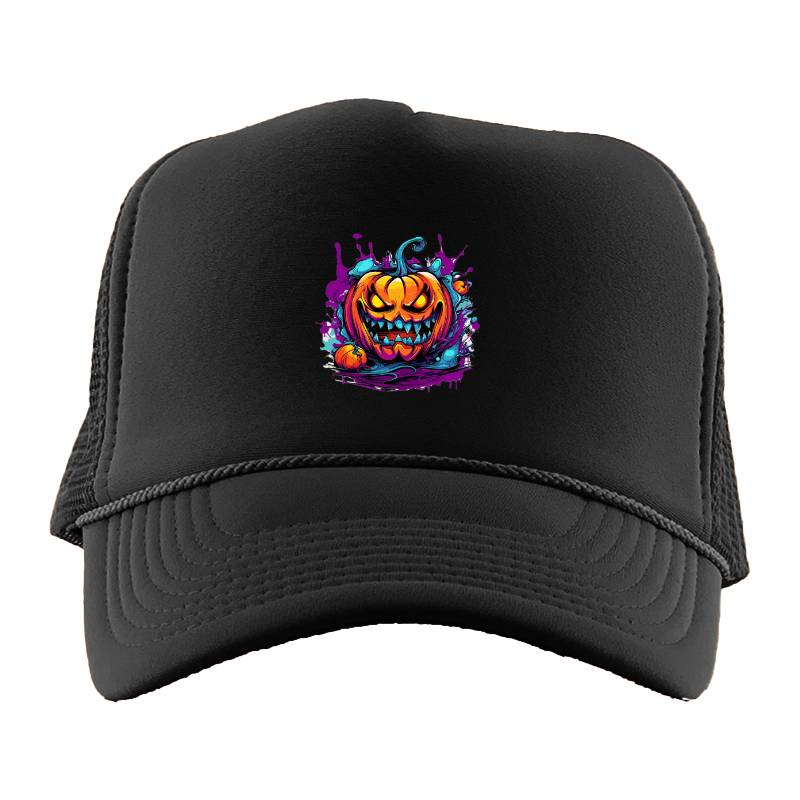 Halloween Pumpkin Trucker Hat