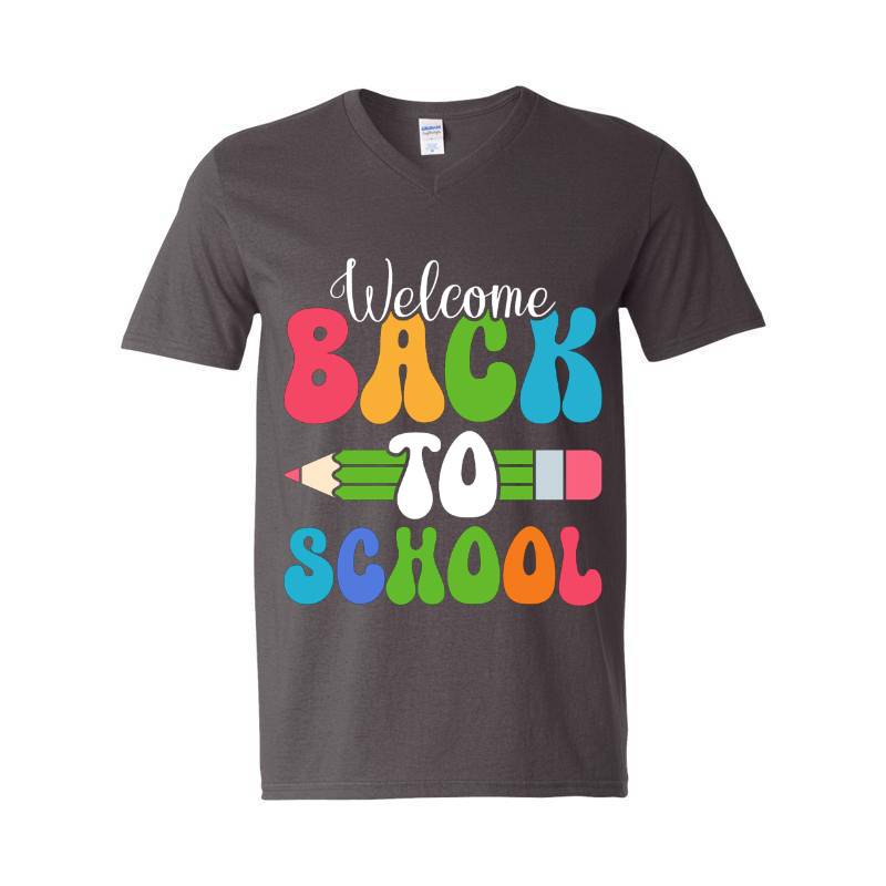 Welcome Back To School V-Neck T-Shirt