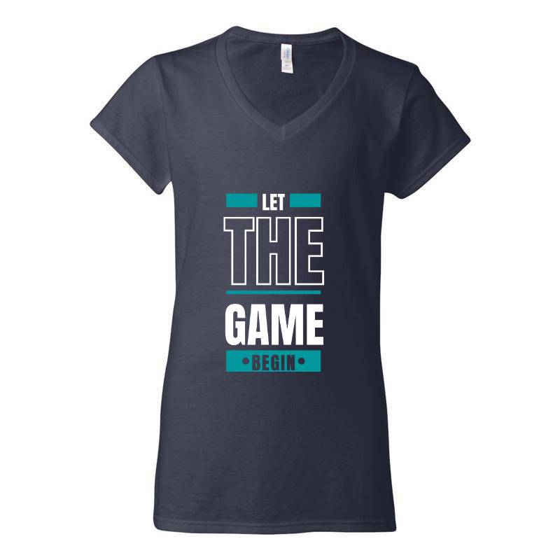Let The Game Begin V-Neck T-Shirt