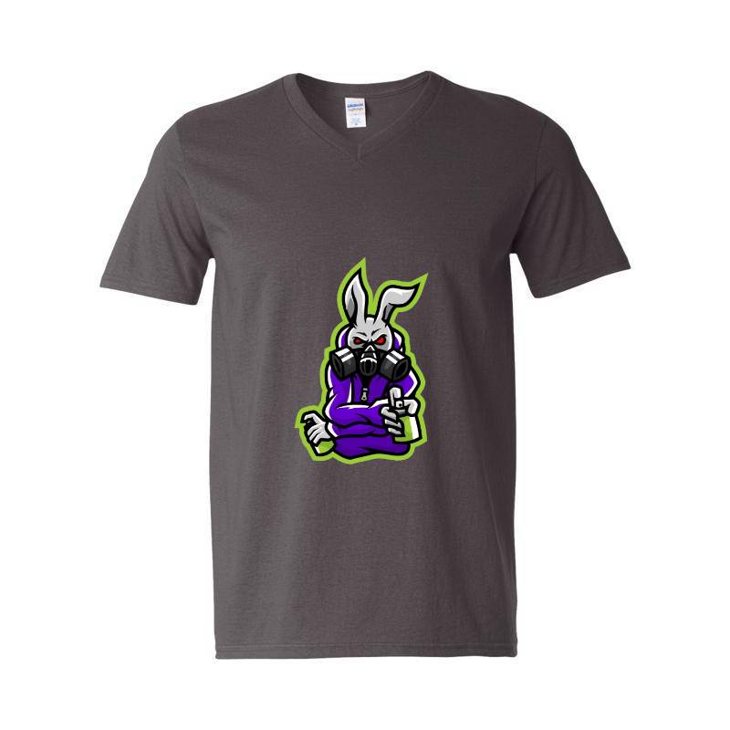 Rabbit art V-Neck T-Shirt
