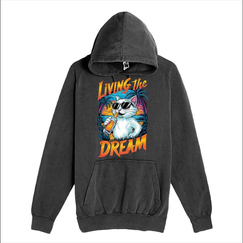 Living The Dream Cat Hoodie