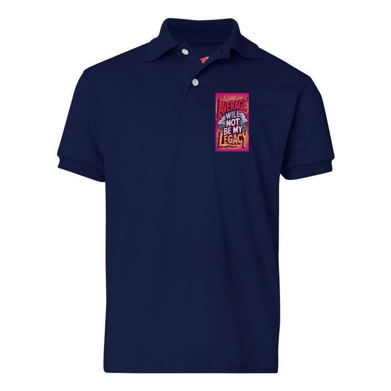Average Will Not Be My Legacy Polo T-Shirt