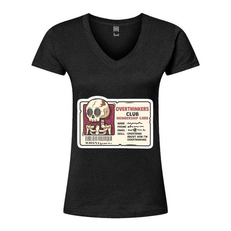 Skull V-Neck T-Shirt