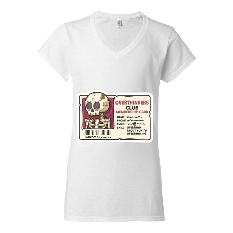 Skull V-Neck T-Shirt