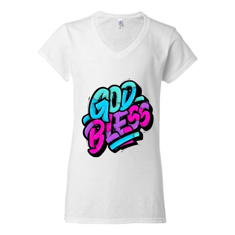 God Bless V-Neck T-Shirt