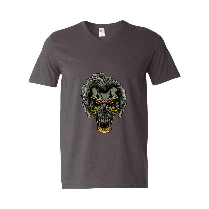 Skull V-Neck T-Shirt