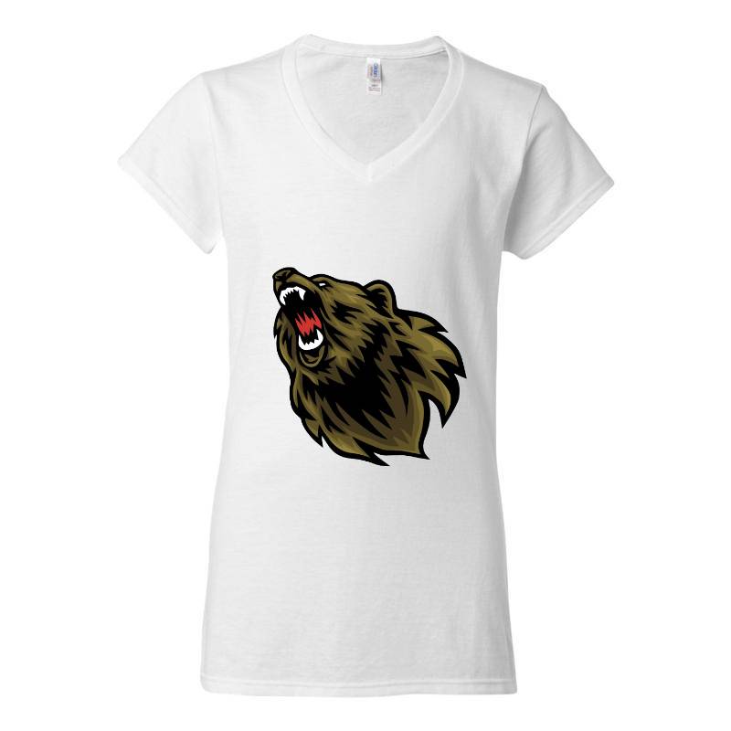 Bear  V-Neck T-Shirt
