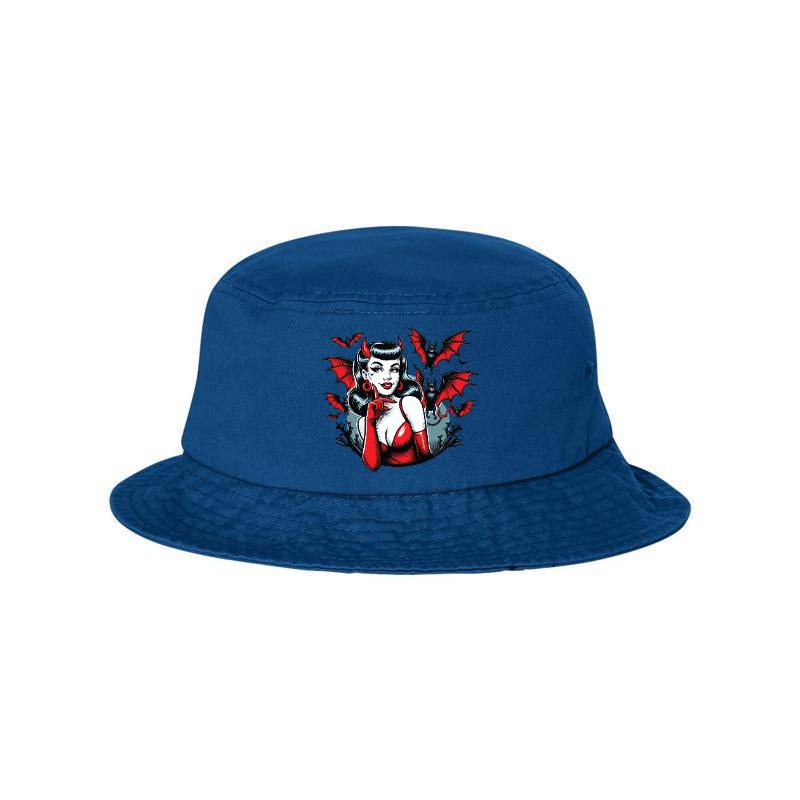 Devil Bats Ladies Fitted Bucket Hat