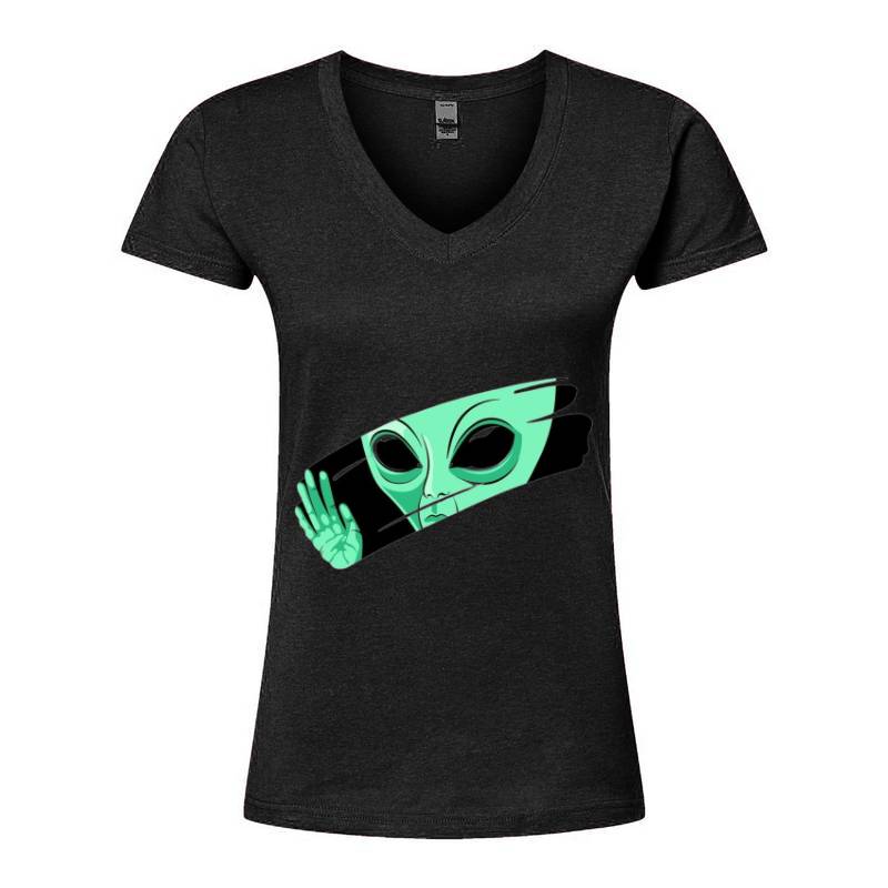 Alien V-Neck T-Shirt