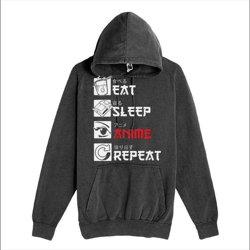 Eat Sleep Anime Repeat Hoodie