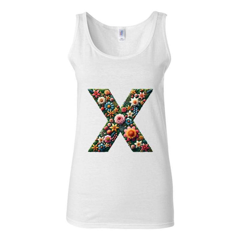 Letter X Tank Top T-Shirt