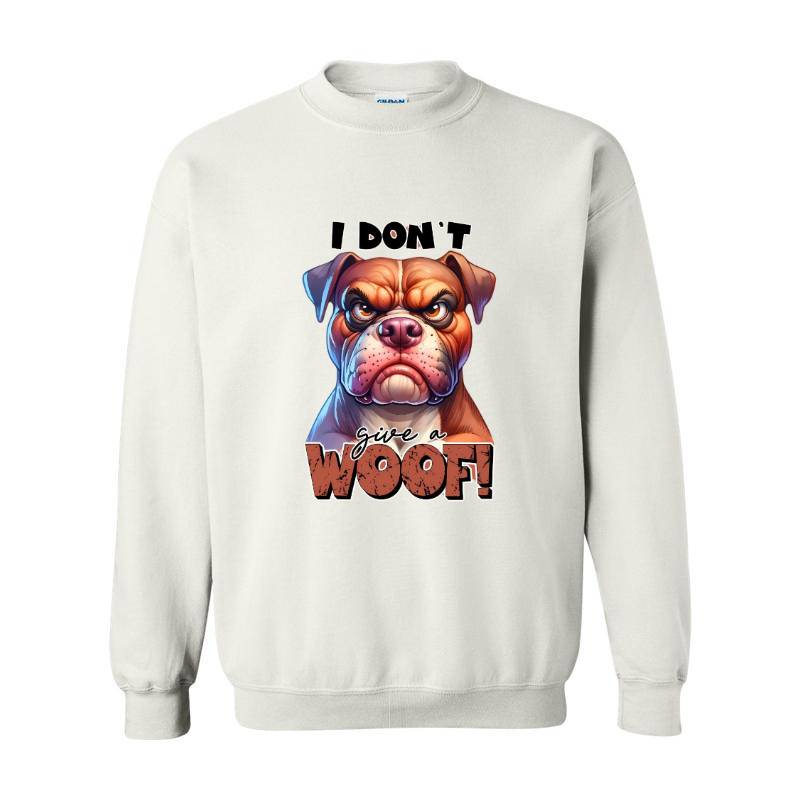 I Don't Give A Woof Crewneck Sweatshirt 