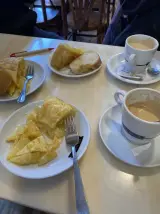 Tortilla de patata en Degustación de Café y Panadería el Trillo, León