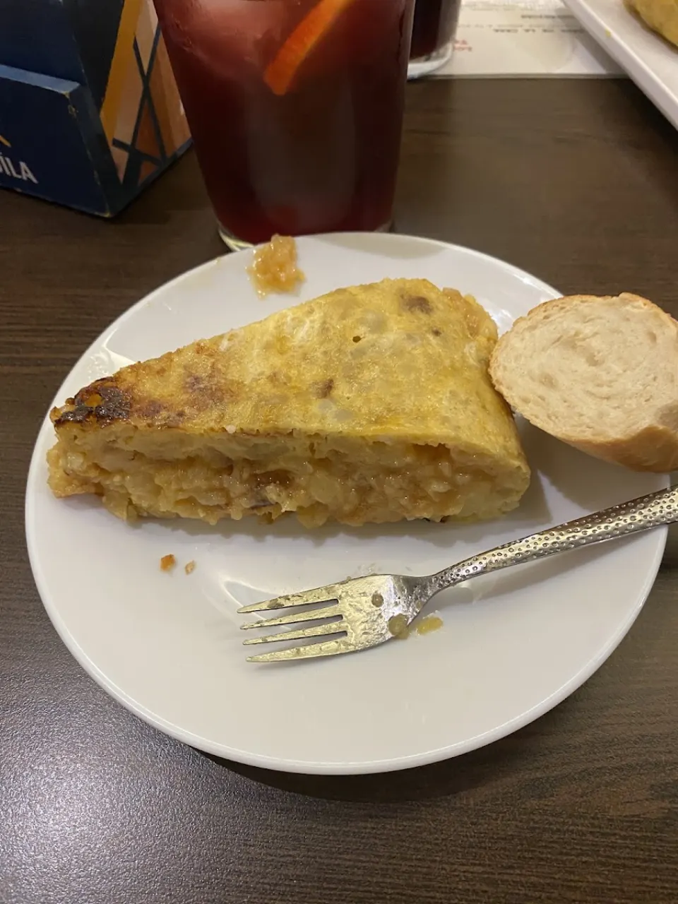 Tortilla en Bar los Coscos