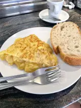 Tortilla de patata en Bar el Aliso, Salamanca
