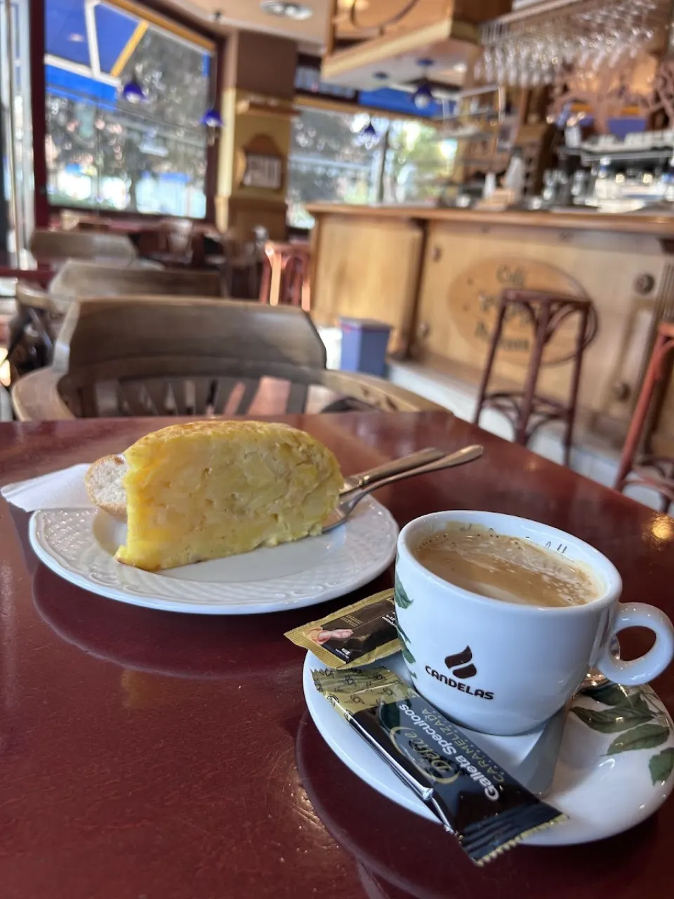 Tortilla en Café Pertierra