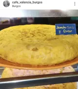 Tortilla de patata en Café Valencia, Burgos