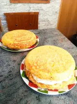 Tortilla de patata en Iturbena Kafetegia, Lesaka