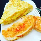 Tortilla de patata en Bar Cuatro Torres, Barbastro