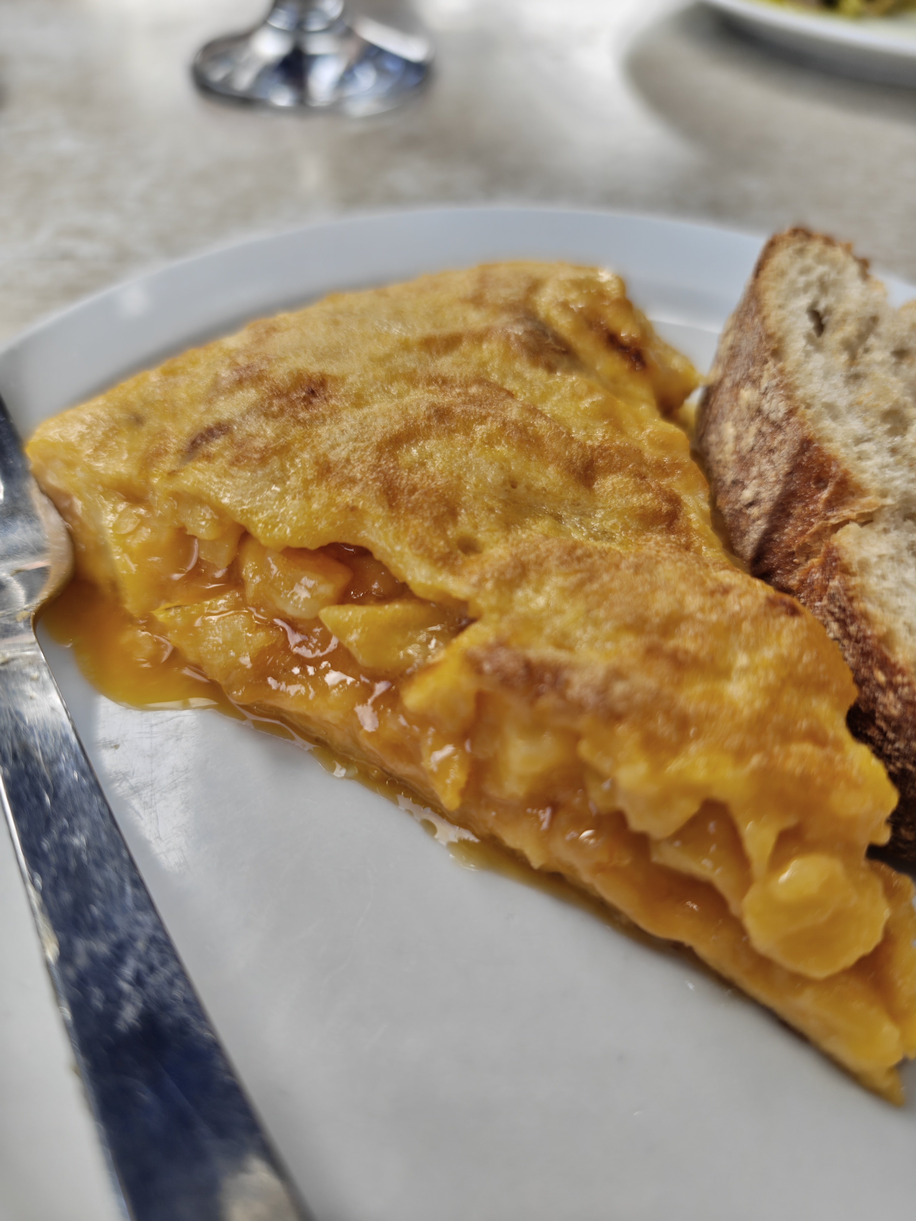 Tortilla de patata en Bar la Estación de Neguri, Getxo