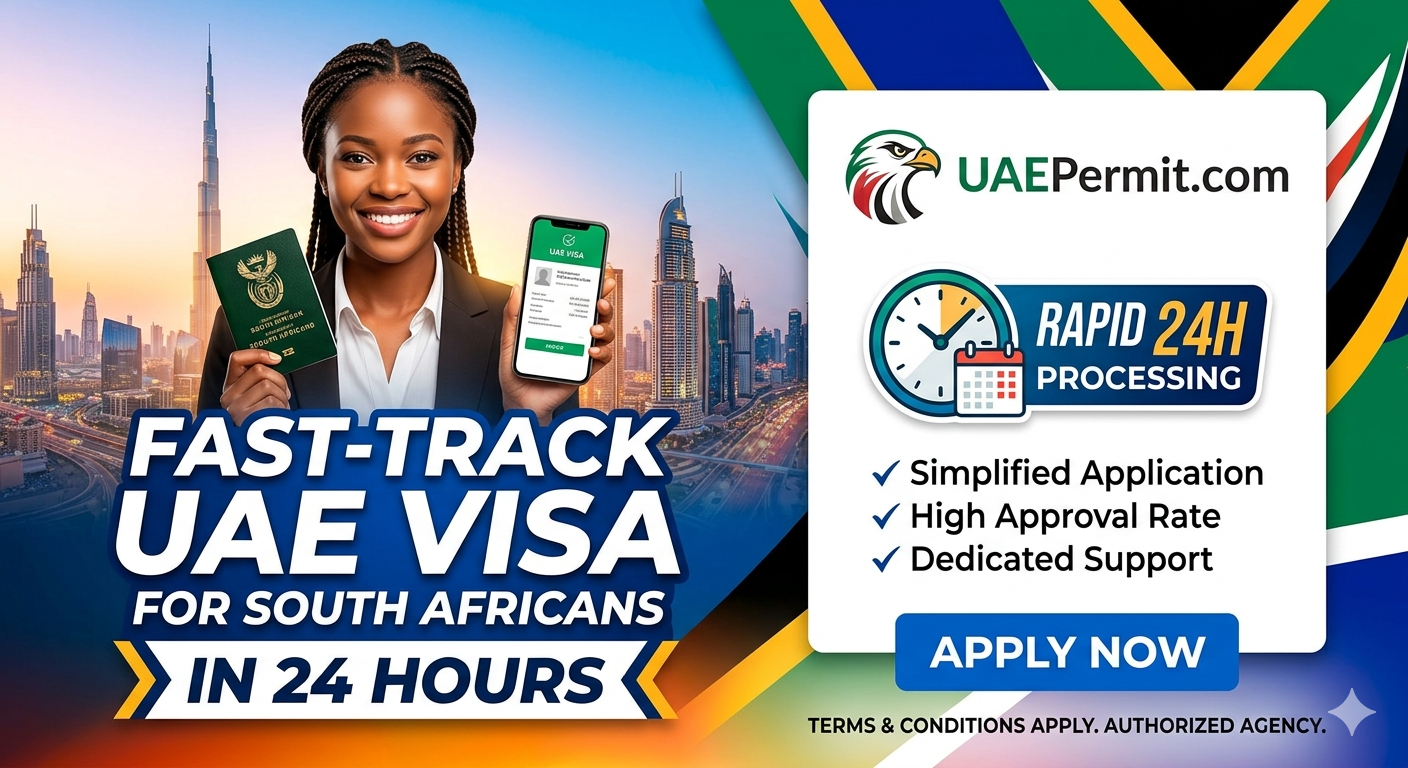 Dubai Visa from South Africa (2026 Guide): Fast-Track UAE Visa for South Africans in 24 Hours via UAEPermit.com