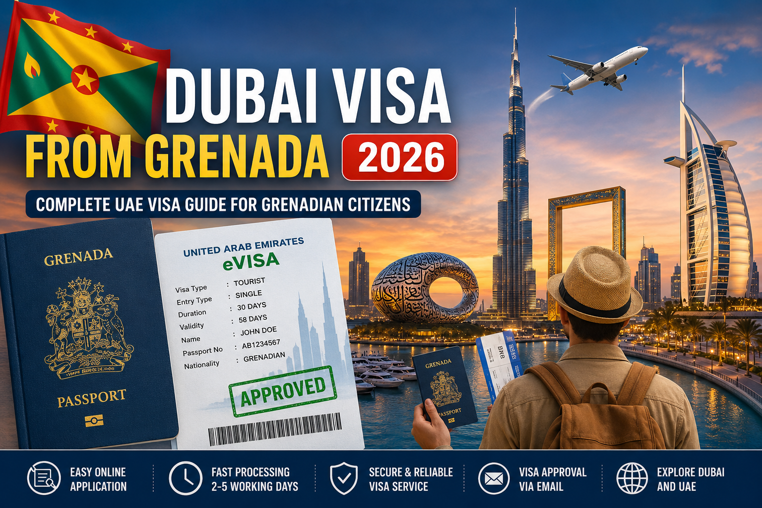 Dubai Visa from Grenada (2026): Complete UAE Visa Guide for Grenadian Citizens