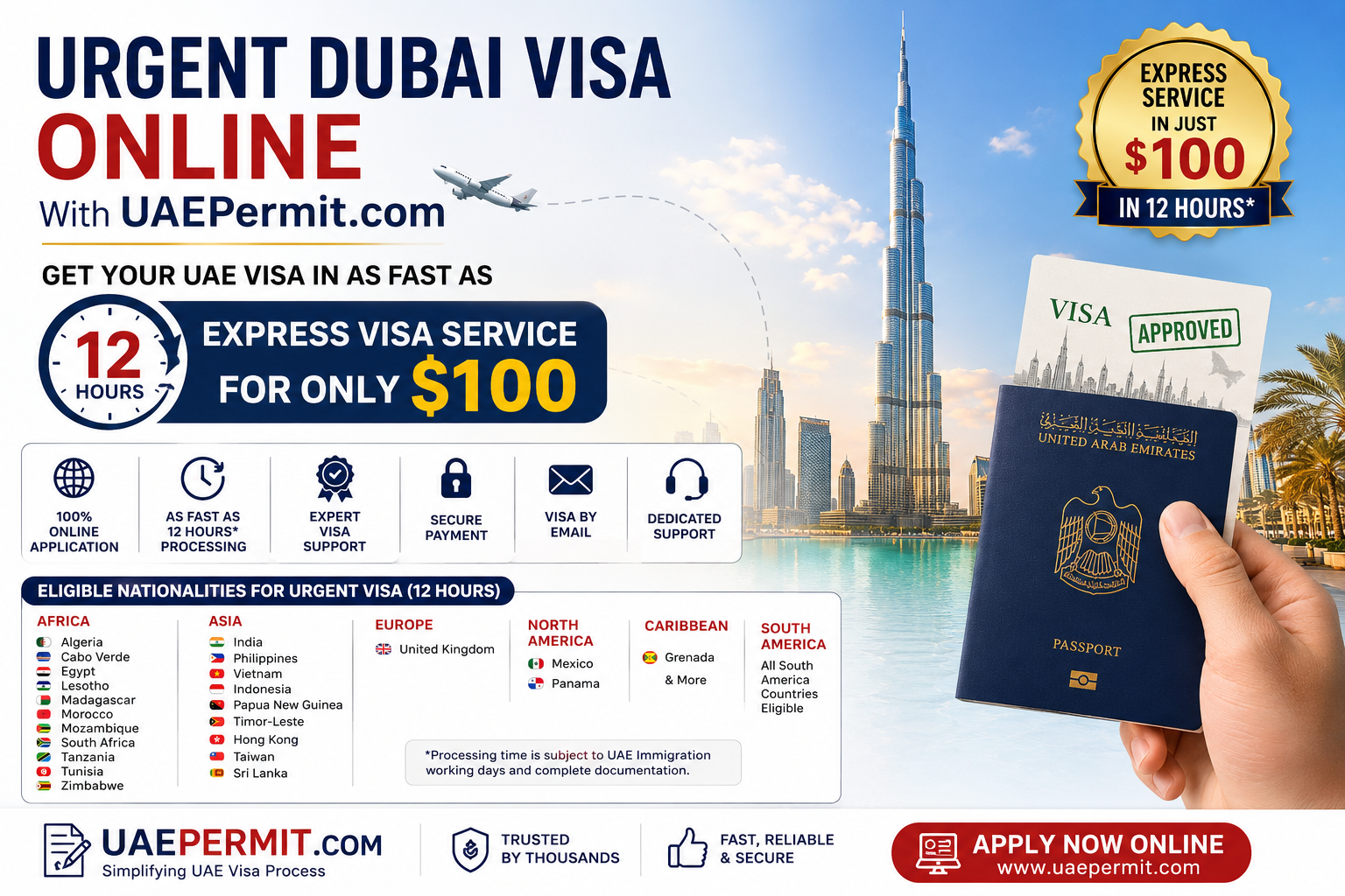 Applying for an Urgent Dubai Visa Online with UAEPermit.com: Get Your UAE Visa in as Fast as 12 Hours (2026 Guide)