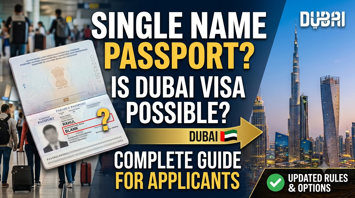 Got a Single Name on Your Passport? Here's How Dubai Visa Approval Really Works