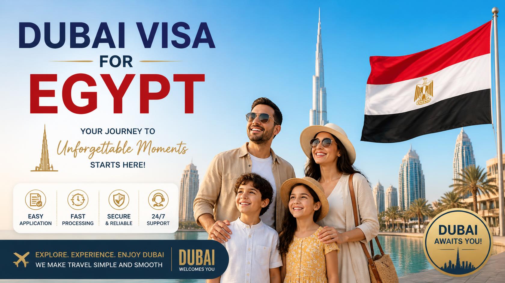 Dubai Visa from Egypt: Complete 2026 Guide for Egyptian Citizens