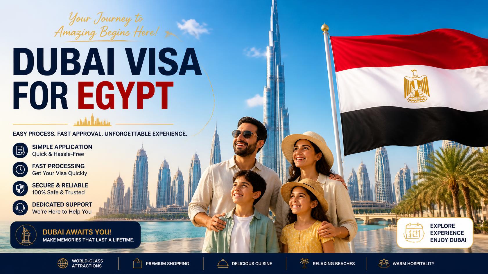 Dubai Visa Cost for Egyptian Citizens 2026: Complete Price & Fees Guide