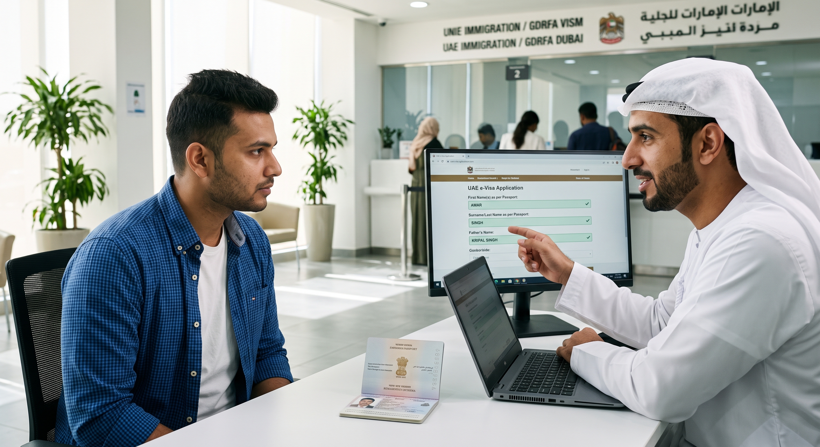 Indian and Pakistani Name Conventions for Dubai Visa Applications: First Name, Last Name & Single-Name Passports