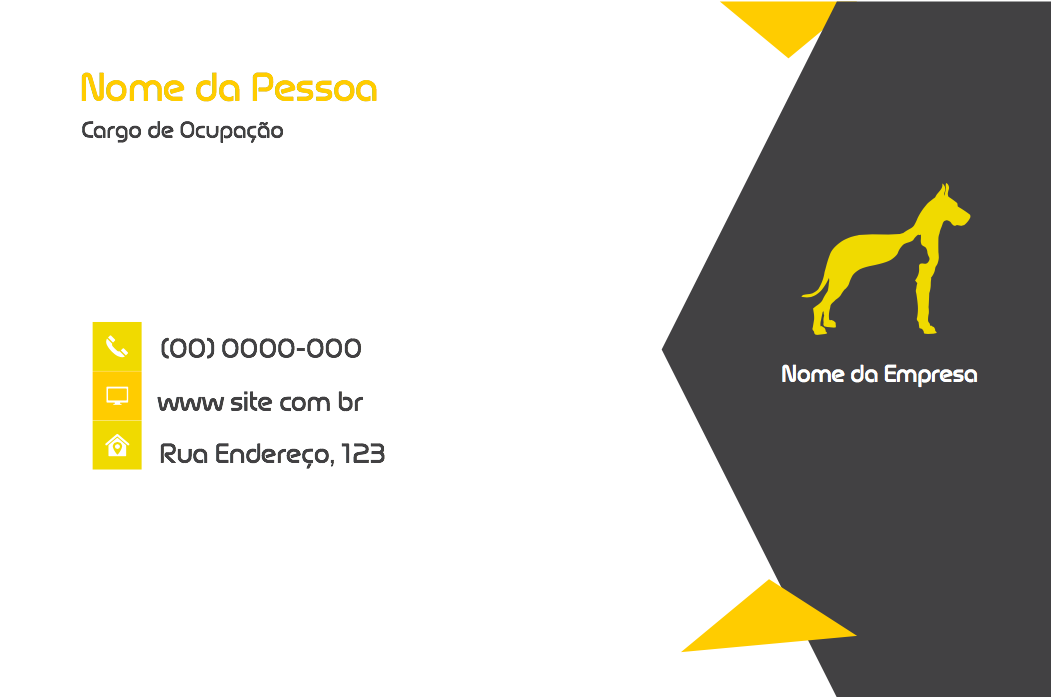 Cartão de Visita Pet Shop Moderno para Editar Online Cartão de Visita Pet Shop Moderno para Editar Online
