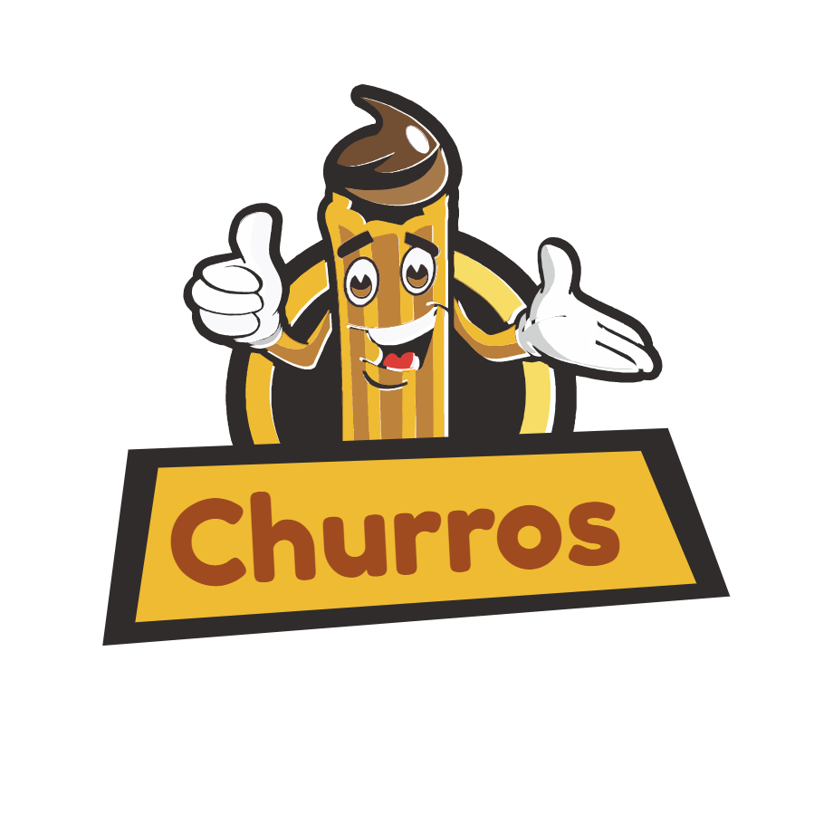 Logo para Churros com Mascote para Editar Online Logo para Churros com Mascote para Editar Online
