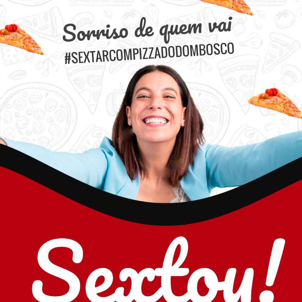 Post Editável para Pizzaria: Sextou com Pizza para Editar