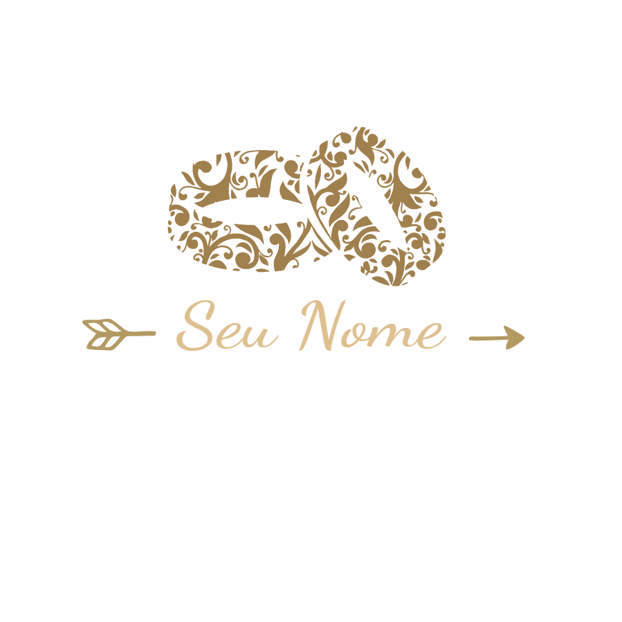 Logo Casamento com Anéis Florais para Editar Online Logo Casamento com Anéis Florais para Editar Online