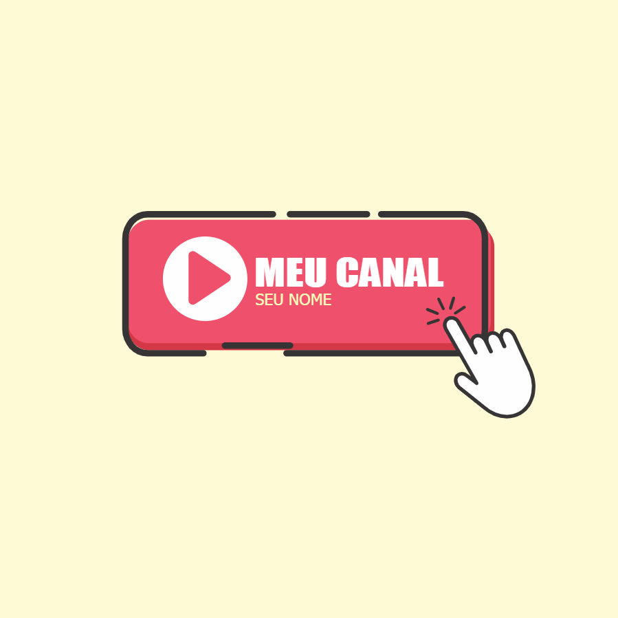 Logo para Canal do Youtube com Botão para Editar Online Logo para Canal do Youtube com Botão para Editar Online