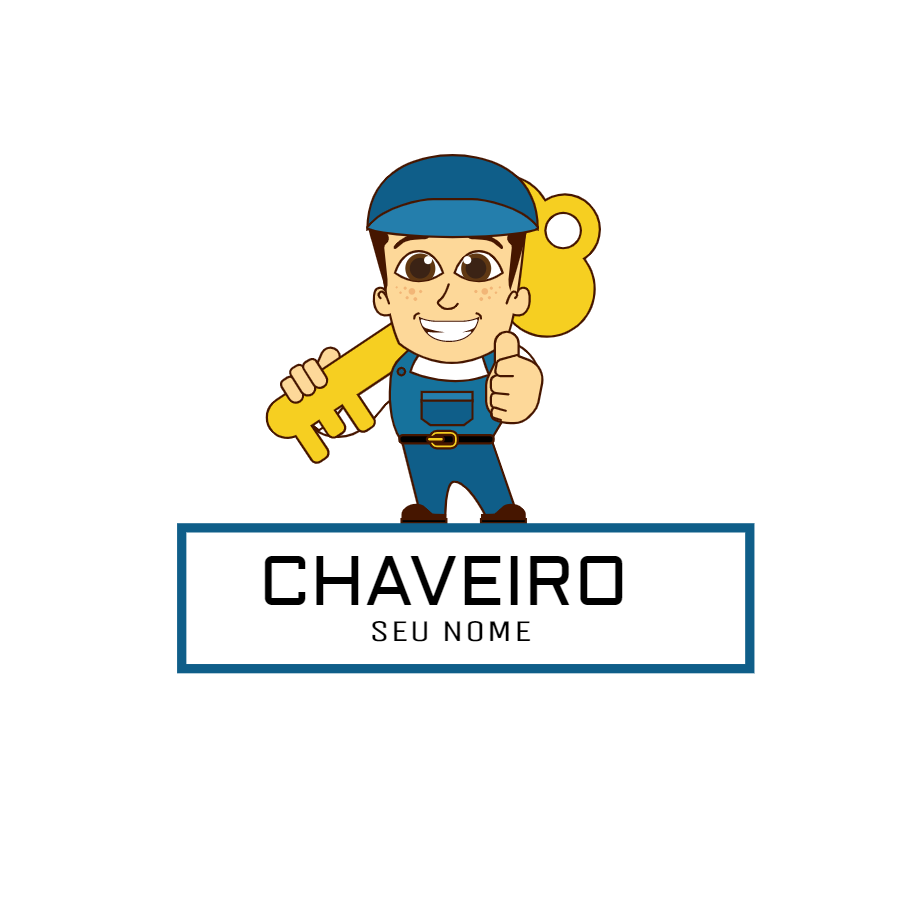 Logo para Chaveiro com Mascote Editável Online