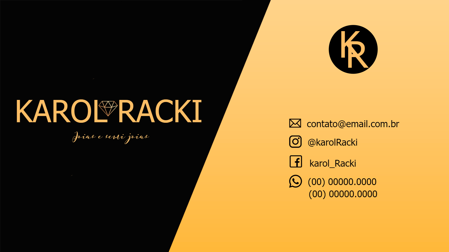 Cartão de Visita Joalheria Elegante para Editar Online Cartão de Visita Joalheria Elegante para Editar Online