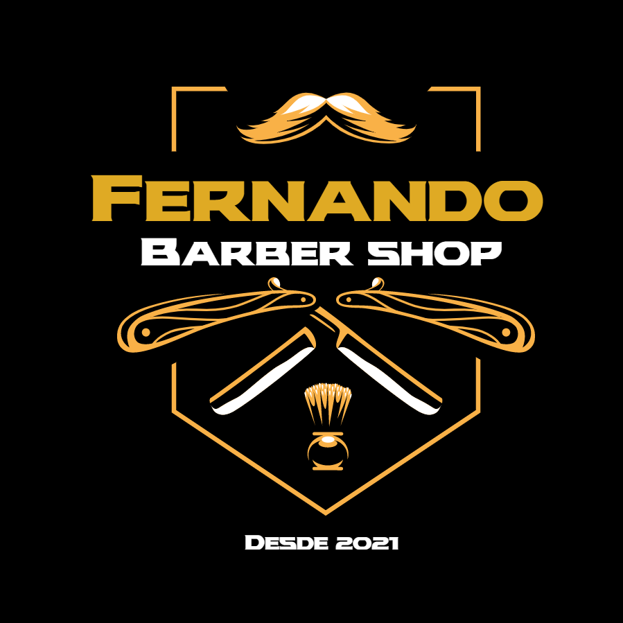 Logo Barbearia Profissional com Bigode para Editar Online Logo Barbearia Profissional com Bigode para Editar Online