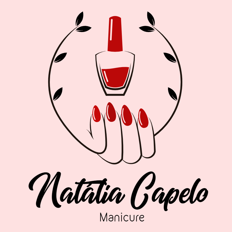 Logo Manicure Elegante com Esmalte para Editar Online Logo Manicure Elegante com Esmalte para Editar Online