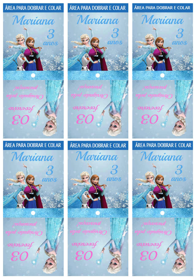 Capa para Pirulito Frozen Editável com Personagens para Imprimir Capa para Pirulito Frozen Editável com Personagens para Imprimir