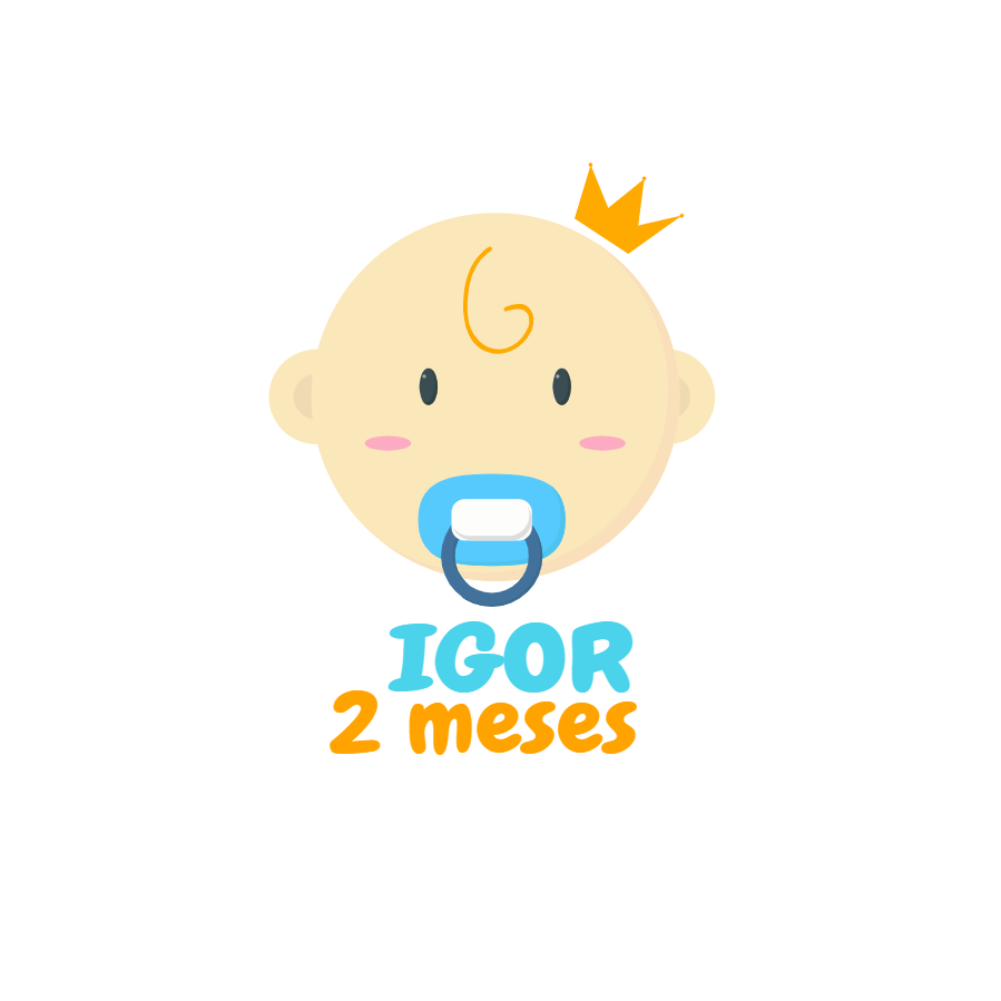 Logo Mesversário Bebê Príncipe para Editar e Personalizar Logo Mesversário Bebê Príncipe para Editar e Personalizar