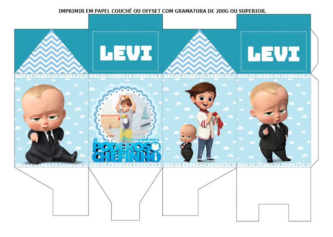 Caixa Milk O Poderoso Chefinho com Foto para Editar Online Caixa Milk O Poderoso Chefinho com Foto para Editar Online