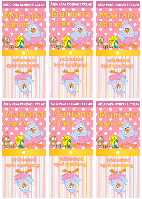 Capa para Pirulito Galinha Pintadinha Aniversário para Editar Capa para Pirulito Galinha Pintadinha Aniversário para Editar