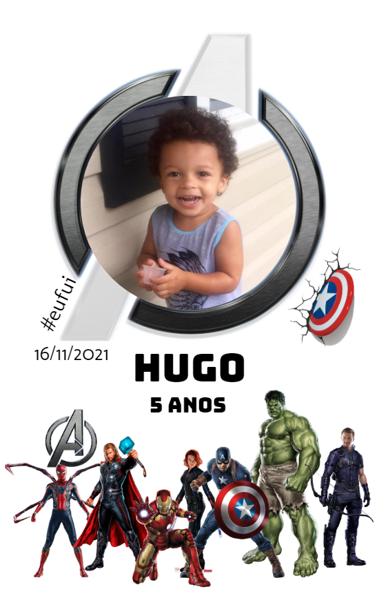 Arte para Copo Vingadores com Foto para Editar Online Arte para Copo Vingadores com Foto para Editar Online