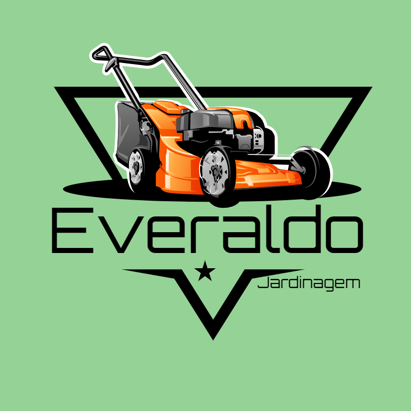 Logo para Jardineiro com Cortador de Grama para Editar Online Logo para Jardineiro com Cortador de Grama para Editar Online