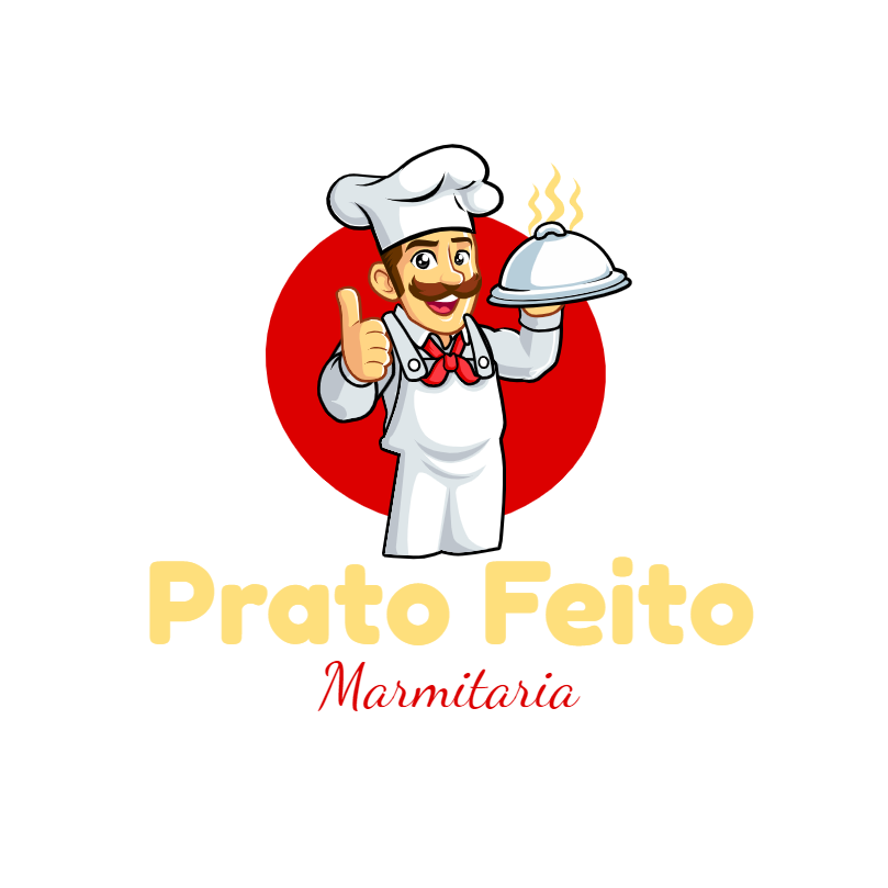 Logo Marmitaria com Chef Mascote para Editar Online Logo Marmitaria com Chef Mascote para Editar Online